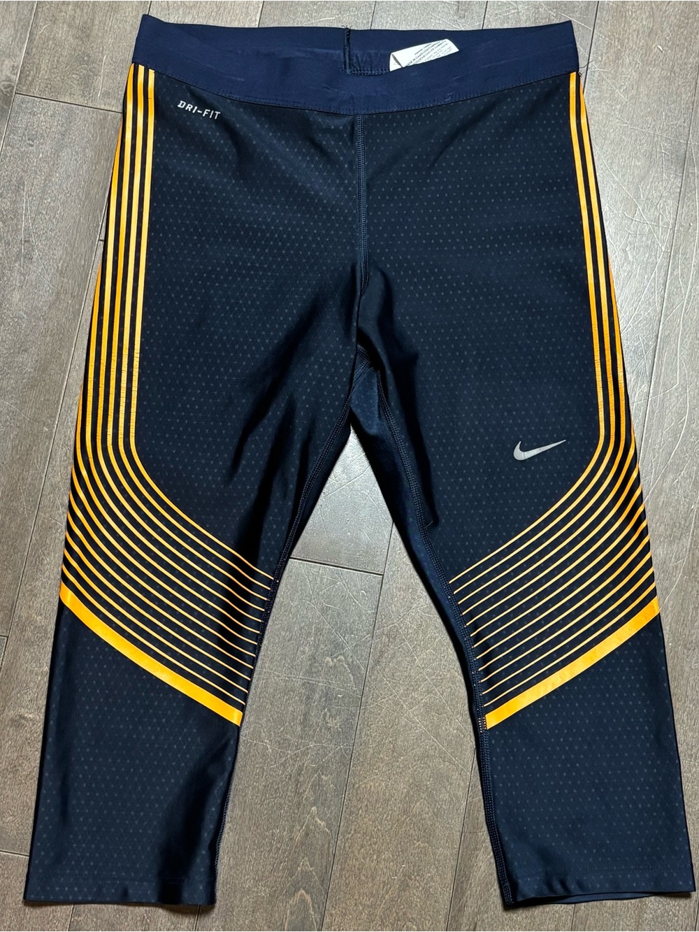 Nike Dri-Fit Power Speed Cropped 3/4 Running Tights Women M Field Track Training
